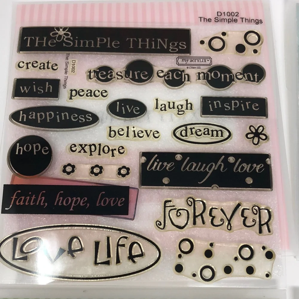 CTMH stamp bundle of 4 My Acrylix sets - Picture 2 of 6